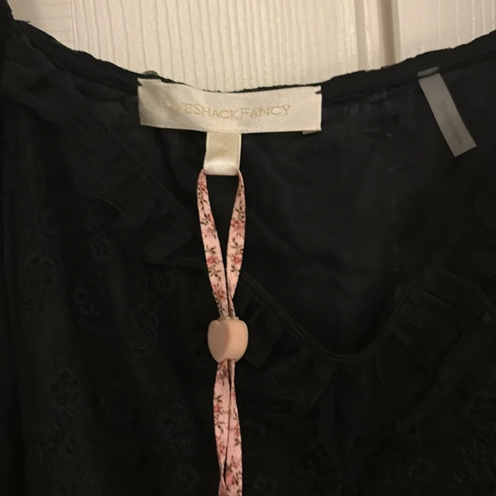 LoveShackFancy NWT Federica Black Dress 12 - Picture 4 of 5